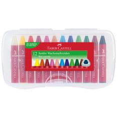 Faber-Castell Voskovky Jumbo set 12 barevné v plastu