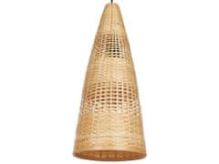 Beliani Bambusová závěsná lampa přírodní SUAM
