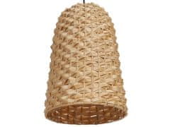 Beliani Bambusová závěsná lampa přírodní KERIO