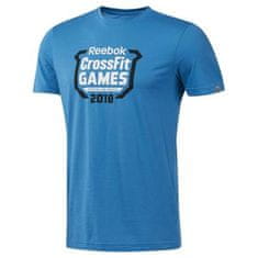 Reebok Tričko na trenínk modré M Crossfit Games Crest