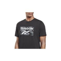 Reebok Tričko na trenínk grafitové S Camo Tee