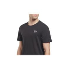 Reebok Tričko na trenínk černé S Left Chest Logo