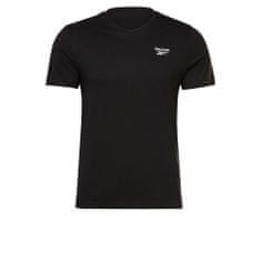 Reebok Tričko na trenínk černé M Left Chest Logo