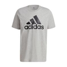 Adidas Tričko na trenínk šedé L Essentials Big Logo