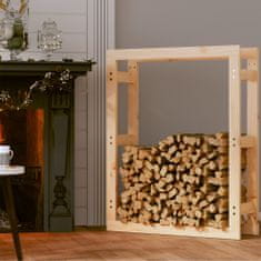 Vidaxl Stojan na dřevo 80 x 25 x 100 cm masivní borovice