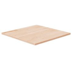 Greatstore Čtvercová stolní deska 50x50x1,5 cm masivní dub bez úprav