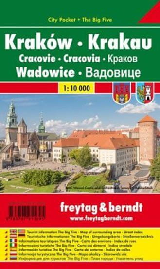 Freytag & Berndt PL 135 CP Krakov, Wadowice 1:10 000 / kapesní plán města
