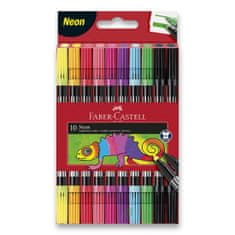 Faber-Castell Oboustranné dětské fixy Faber-Castell Neon 10 barev