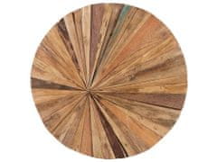 Beliani Nástěnná dekorace z týkového dřeva MORELIA