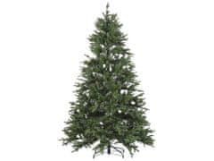 Beliani Vánoční stromek se světýlky 210 cm zelený FIDDLE