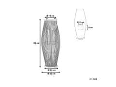 Beliani Černá lucerna 84 cm TAHITI