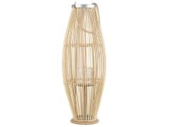 Beliani Lucerna světlé dřevo 84 cm TAHITI