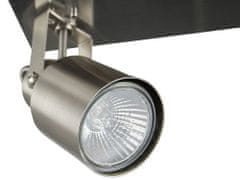 Beliani Kovová nástěnná lampa se 4 žárovkami stříbrná BONTE
