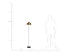 Beliani Stojací lampa 148 cm černá / zlatá SENETTE