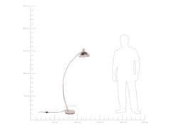 Beliani Stojací měděná lampa 155 cm DINTEL