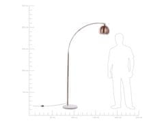 Beliani Stojící lampa měděná 210 cm PAROO