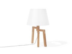 Beliani Stolní lampa bílá 42 cm NALON