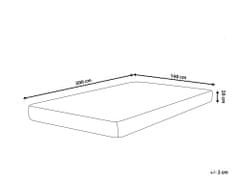 Beliani Pěnová matrace se snímatelným potahem 140 x 200 cm PEARL