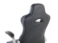 Beliani Modro-černá otočná hrací židle MASTER