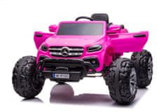 Lean-toys Auto Na Akumulátor Mercedes Dk-Mt950 Barbie Pink