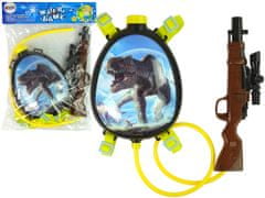 shumee Hnědý časopis Water Gun v Batoh Harness Dinosaurs Blue