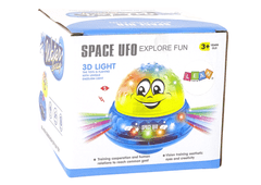 Lean-toys Vodní Míč Ufo Diody Veselá Hudba Růžová