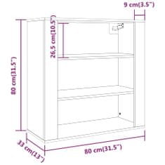 Vidaxl Skříň highboard hnědý dub kompozitní dřevo