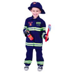 Rappa Dětský kostým hasič s českým potiskem (L)