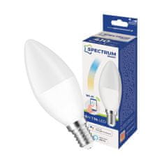 Spectrum Stmívatelná LED žárovka E14 B35 5W = 35W 410lm CCT SMART TUYA WIFI