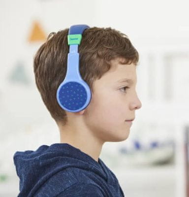  moderné slúchadlá cez uši hama TeensGuard Bluetooth handsfree funkcie výdrž 25 h na nabitie obmedzená hlasitosť 