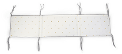 Childhome Mantinel do postýlky 35x170cm Jersey Gold Dots