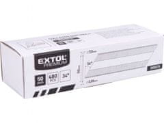 Extol Premium Hřebík nastřelovací, 480ks, 50mm, průměr3,05mm, hladký