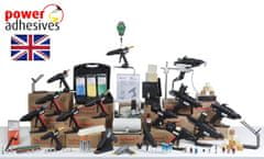 Power Adhesives Akumulátorová tavná pistole na lepidla, B-TEC 308, profi-malá kompaktní, 150 W, 11-12 mm tyčinky