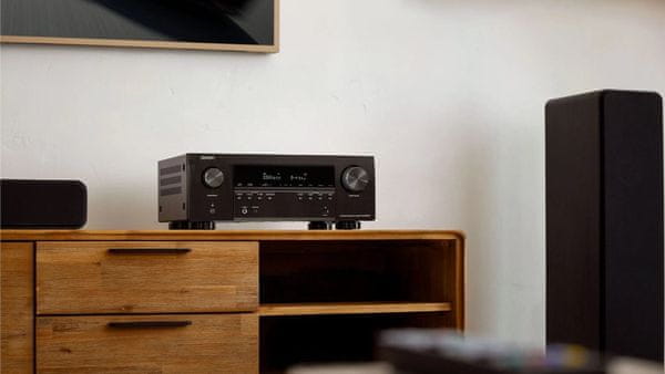 výkonný av receiver denon avrs9700h Bluetooth wifi 8k60hz 4k120hz 6hdmi vstupov 2 hdmi výstupy výkon 145 w na kanál 7.2 kanálov audyssey kalibrácia zvuku dolby atmos dolby atmos height virtualization dtsx dts virtualx hdcp 2.3 hdr10 hdr10+ hlg dolby vision  amazon alexa apple siri google assistant hlasové ovládanie streaming tidal tunein spotify deezer amazon music hd phono vstup dva výstupy pre subwoofery heos built in streaming vo viacerých zónach usb port flac alac wav dsd súbory