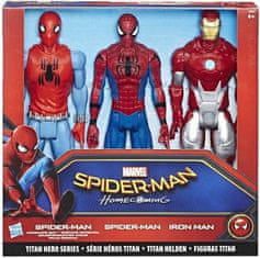 MARVEL Sada 3 Figurek 30 cm Spiderman Homecoming a Iron Man Marvel.