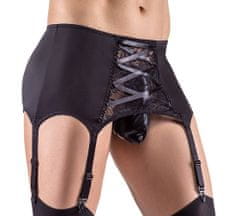 SvenjoymentUnderwear Svenjoyment Suspender Belt (Black), pánský fetish podvazkový pás 2XL (XXL)