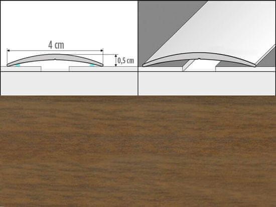 Effector Přechodové lišty A13 - SAMOLEPÍCÍ šířka 4 x výška 0,5 x délka 93 cm - ořech chile