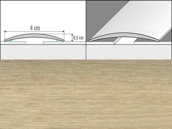 Effector Přechodové lišty A13 - SAMOLEPÍCÍ šířka 4 x výška 0,5 x délka 93 cm - dub mocca