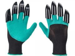 Extol Premium Rukavice 8856661 rukavice zahradní polyesterové s latexem a drápy na pravé ruce, velikost 8&quot;