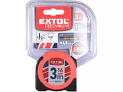 Extol Premium Svitnovací metr 8821043 s odečítacím okénkem, 3m, š. pásku 16mm