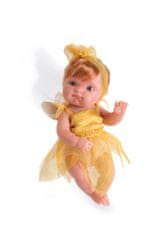 Antonio Juan Víla zlatá s rezavými vlásky - realistická panenka miminko s celovinylovým tělem - 21 cm