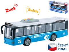 Mikro Trading Autobus 29 cm na setrvačník na baterie se světlem a zvukem v krabičce