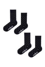 Avantgard Set Ponožky 2 páry 778-05015 Modrá s puntíkem 43/46