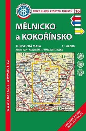 MAPA KČT 16 Mělnicko a Kokořínsko 1:50 000 Turistická