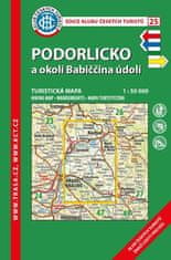 Klub českých turistů KČT 25 Podorlickoa okolí Babiččina údolí 1:50 000/turistická mapa