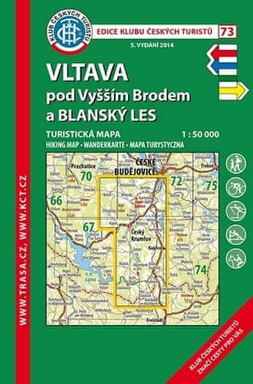 MAPA Vltava pod Vyšším Brodem 1:50T/KČT 73 turistická