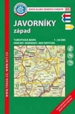 KČT 95 Javorníky západ - 1:50 000