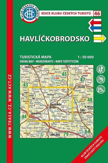 KČT 46 Havlíčkobrodsko 1:50 000