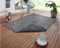 NORTHRUGS Kusový koberec Twin Supreme 105452 Leyte Night Silver – na ven i na doma 200x290