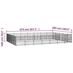 Petromila Venkovní psí kotec ocel 32,93 m²